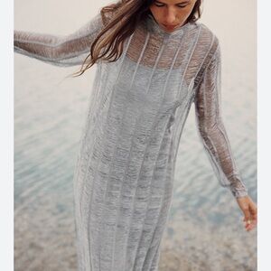 ZARA - LONG OPENWORK KNIT DRESS LIMITED EDITION